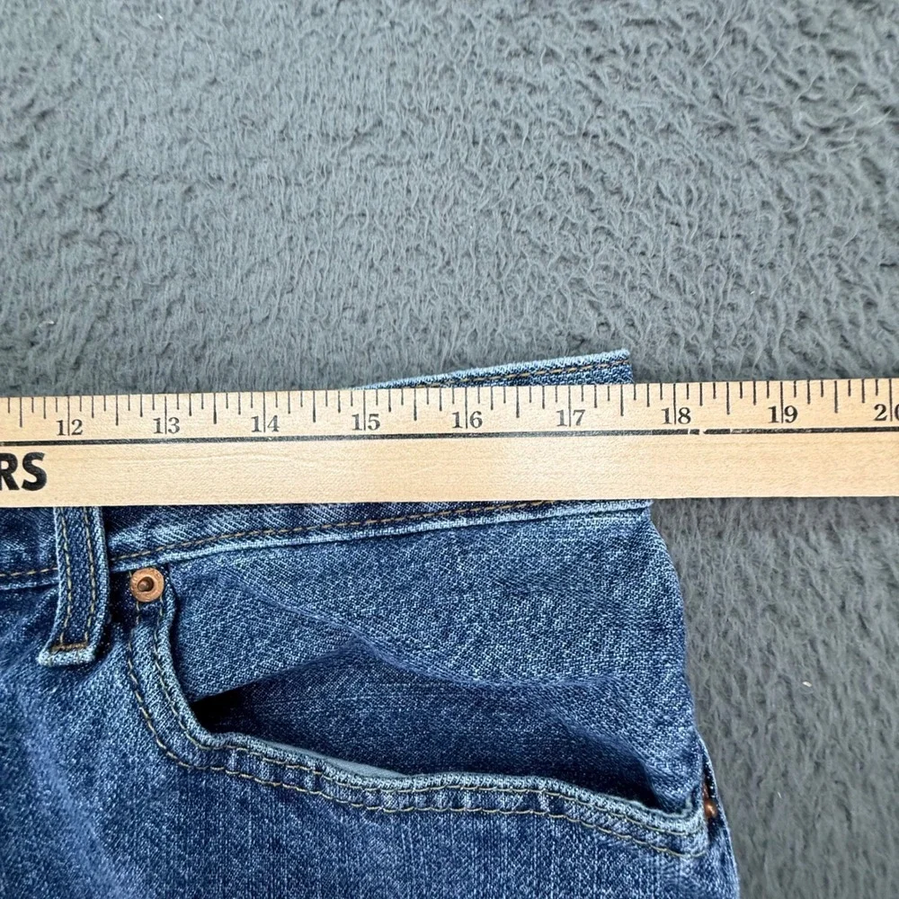 Levi's 505‎ Denim Shorts Mens 34 Blue Regular Fit Straight Leg Mid Wash Jorts
